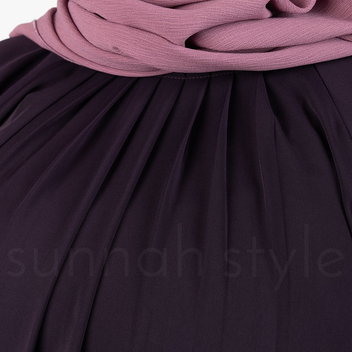 Sunnah Style Simplicity Umbrella Abaya Dark Violet
